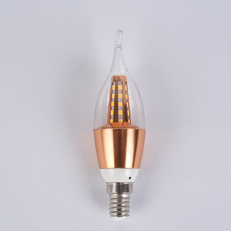 led candle bulb e14 small screw bright sharp bubble pull tail crystal chandelier e27 large screw home warm light source
