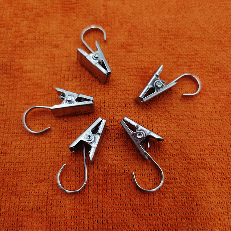 Tapestry Home Hook Stainless Steel Door Curtain Hanging Clip Photo Decorative Jewelry Barbed Wire Hanging Grab Accessory Bag