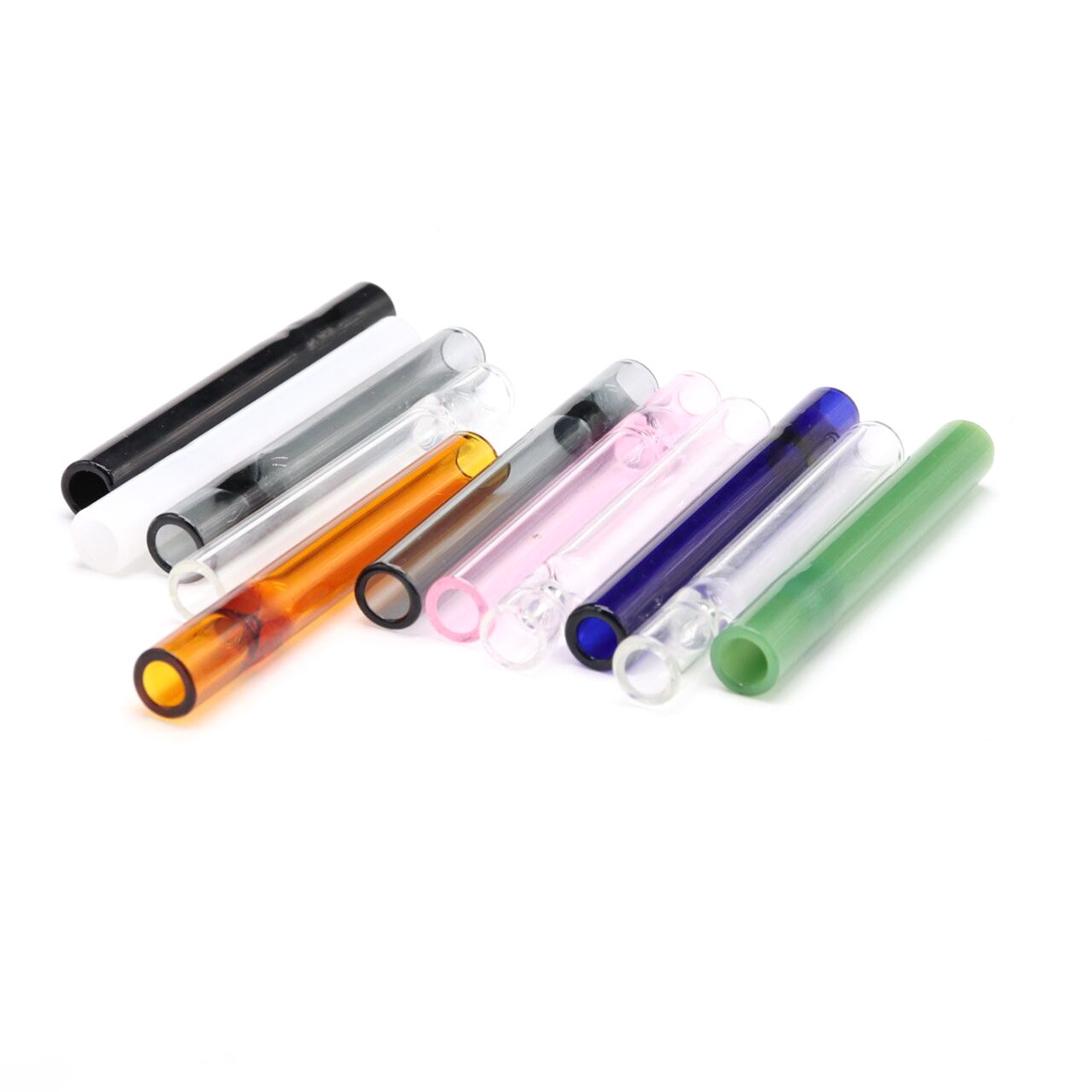 Eye-Shrinking Glass Pipe, Highly Transparent Pipe, Straight Glass Nozzle, Factory Direct Sales, Support Logo