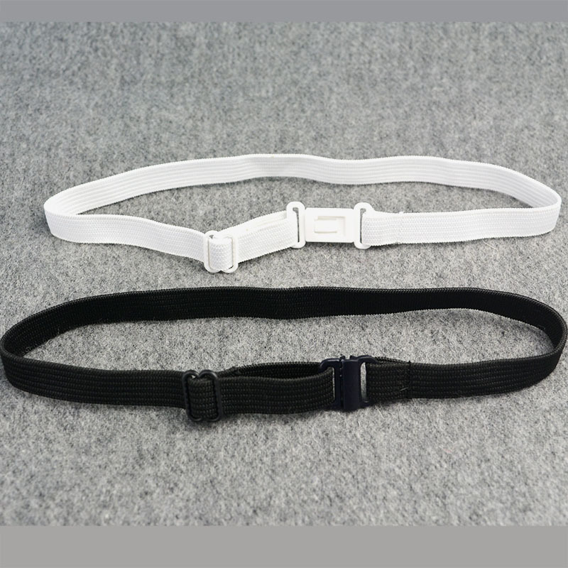 Collar bow tie black white elastic rubber band buckle knife buckle adjustment elastic band extension belt JK extension belt