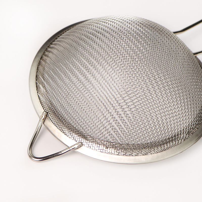 201 stainless steel oil grid Bird's Nest colander filter mesh egg white separation cross-border flour sieve baking tool