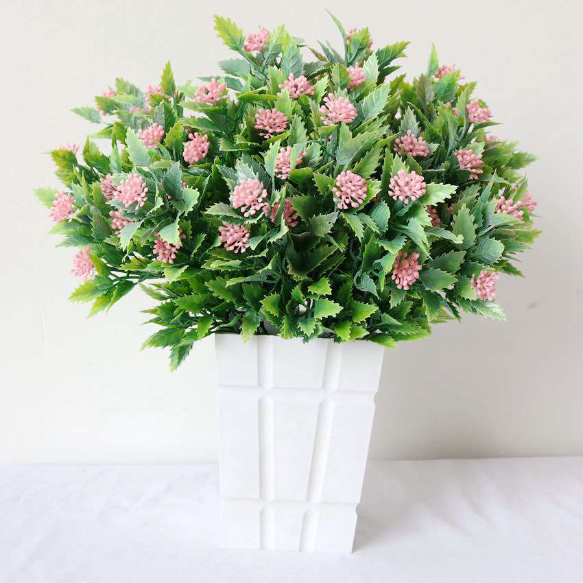Artificial Plastic Grass Bundle Artificial Plant Fake Flower Soft Decoration Eucalyptus Milano