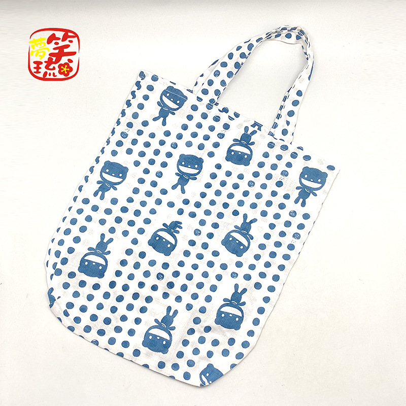 Cotton bag# HJ-2 Japanese style fabric cotton shopping bag portable environmental protection supermarket bag men and women shoulder bag