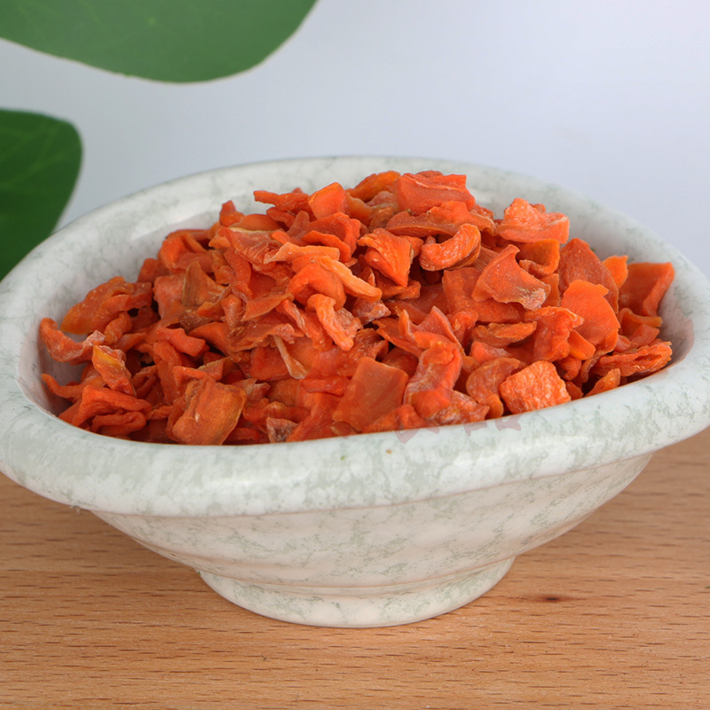 Manufacturer Processes Dehydrated Carrot Granules, Hot Air Drying Vegetable Granules, Instant Noodle Companion Carrot Granules