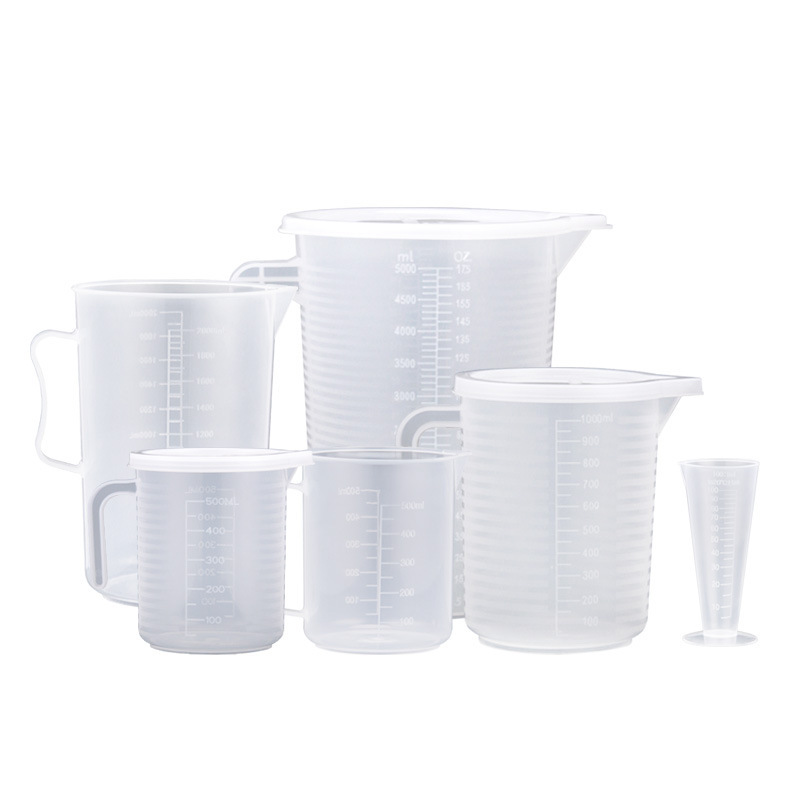 Measuring Cup with scale milk tea shop special plastic ml small standard large scale measuring cylinder baking household kitchen set