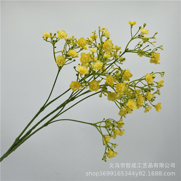 Starry artificial flower living room decoration plastic artificial flower bouquet glass vase dining table flower arrangement fresh decorative ornaments