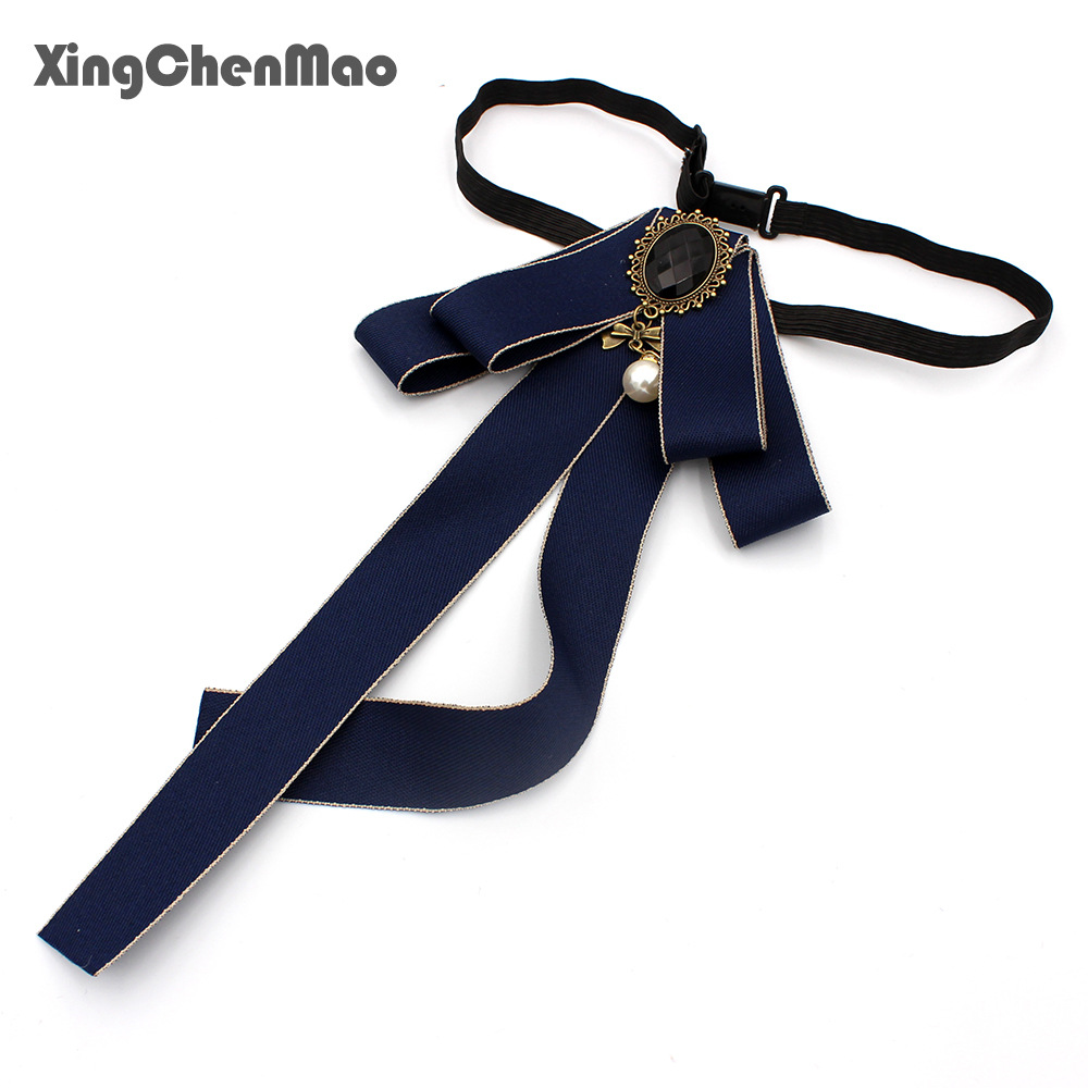 Solid Color Casual Tie with Bow for Women, Floral Neckwear Accessory, Wholesale from Manufacturer, in Stock, Handmade, Unisex