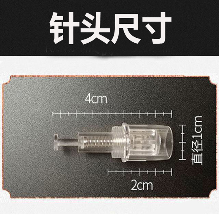 Nanocrystalline electric microneedle needle round crystal square Nano screw 4cm silicon crystal skin management beauty essence introduction