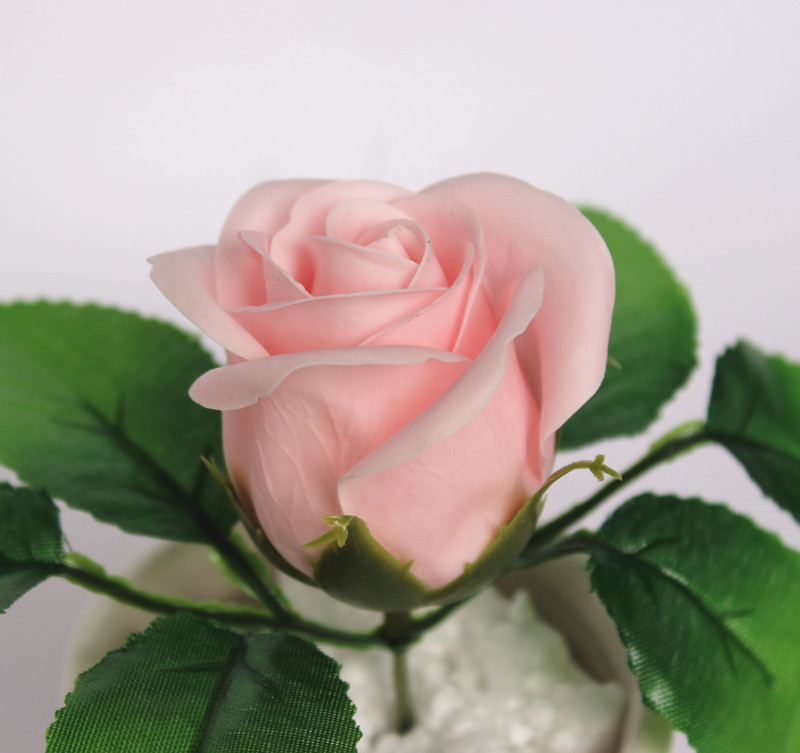 K-Style of 3 Curled Rose Soap Flower Soap Flower Valentine's Day Christmas Handmade Soap Flower Shop Bouquet Material Wholesale