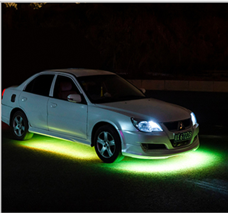 Car chassis light led waterproof 90X120 one-to-two chassis voice-controlled atmosphere light chassis horse running light colorful