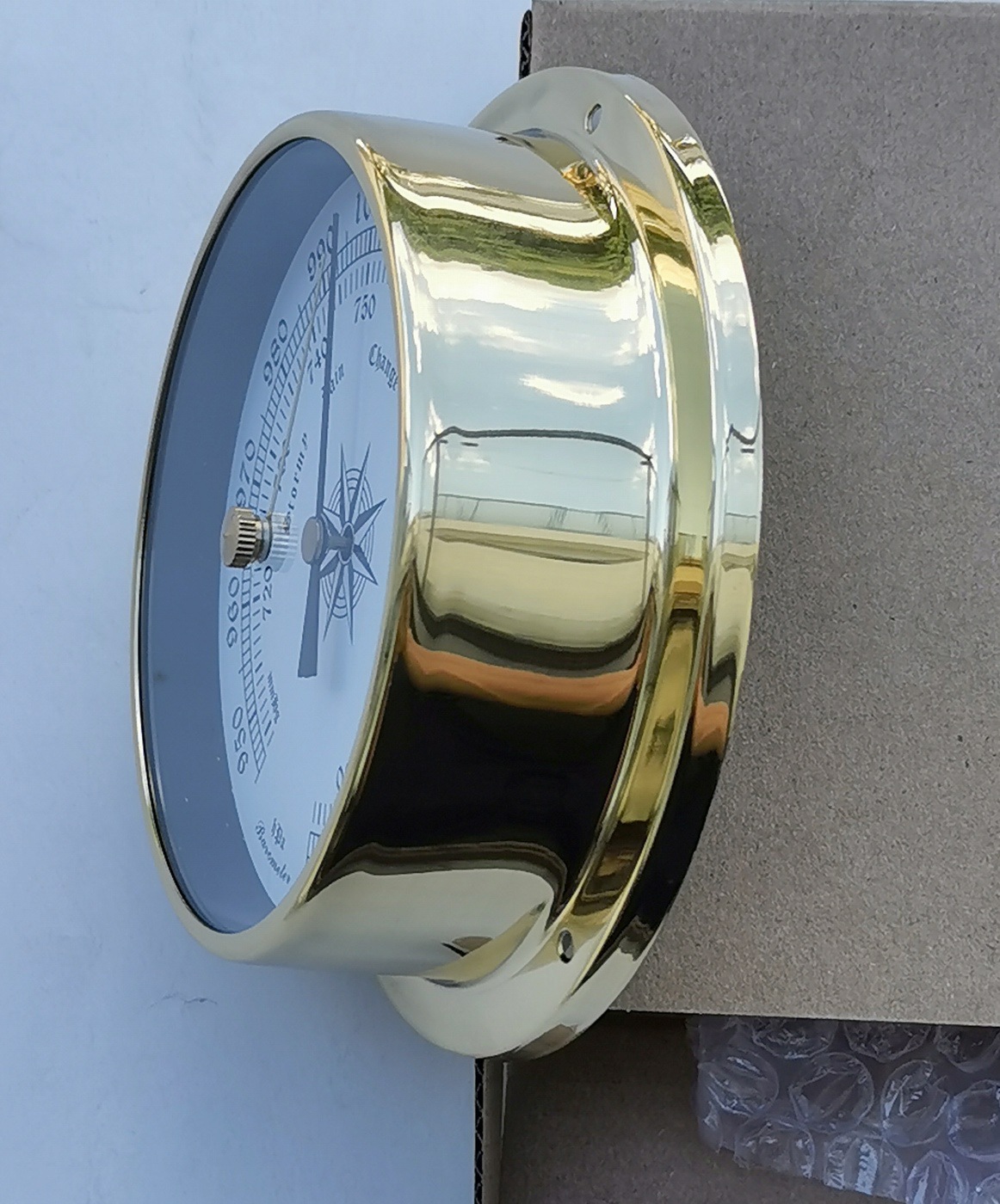 B9115-D115 Copper Shell Barometer, (empty Box Barometer, Boat Barometer)