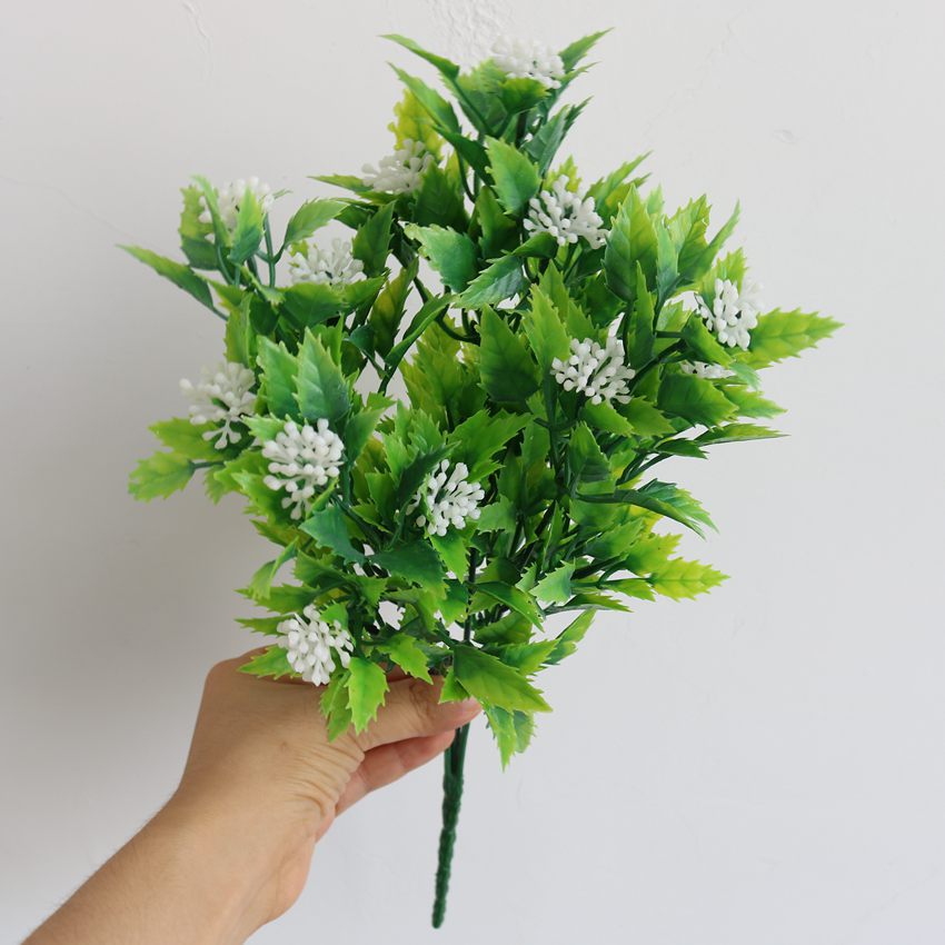 Artificial Plastic Grass Bundle Artificial Plant Fake Flower Soft Decoration Eucalyptus Milano