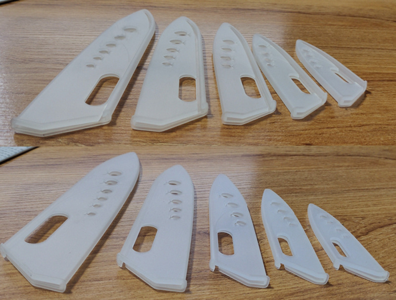 Tool sleeve universal oblique handle transparent plastic tool sleeve hardware ceramic tool protective sleeve black transparent spot