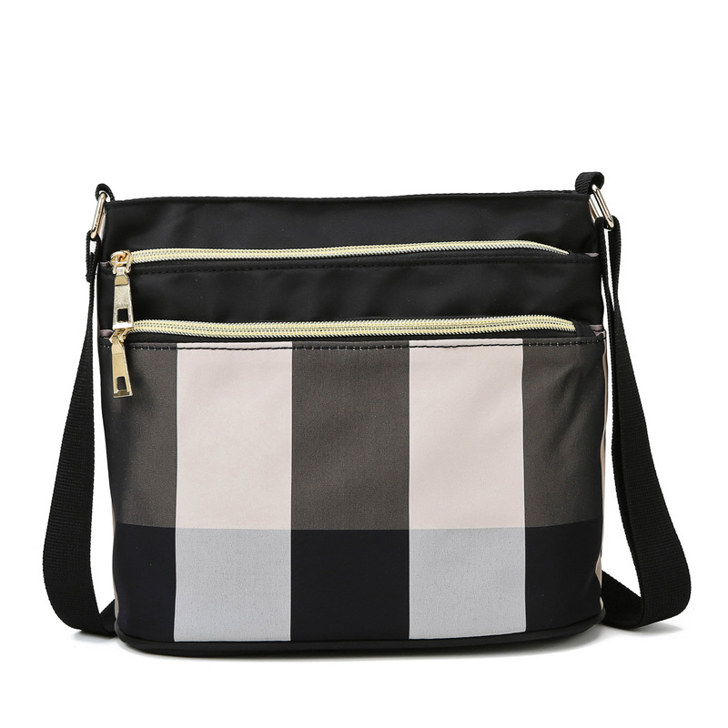 Factory Wholesale Custom logo2020 New Large Capacity Multi-compartment Mummy Casual Shoulder Crossbody Plaid Women's Bag