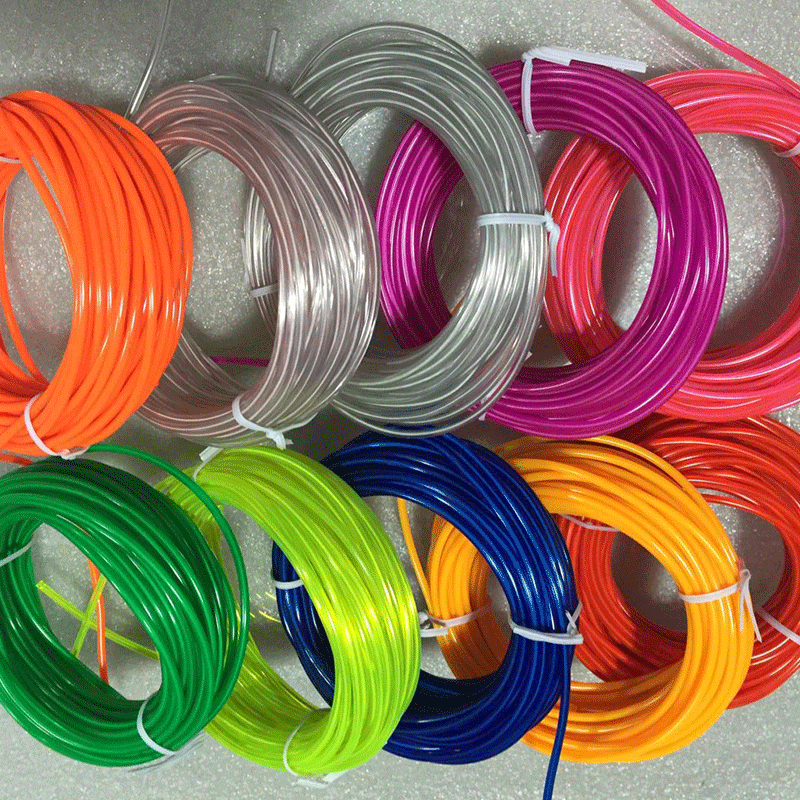 Manufacturer Sells DIY Fold-Resistant El Luminous Line Atmosphere Light Cold Light Steel Wire Can Be Shaped 2.8mm Diameter