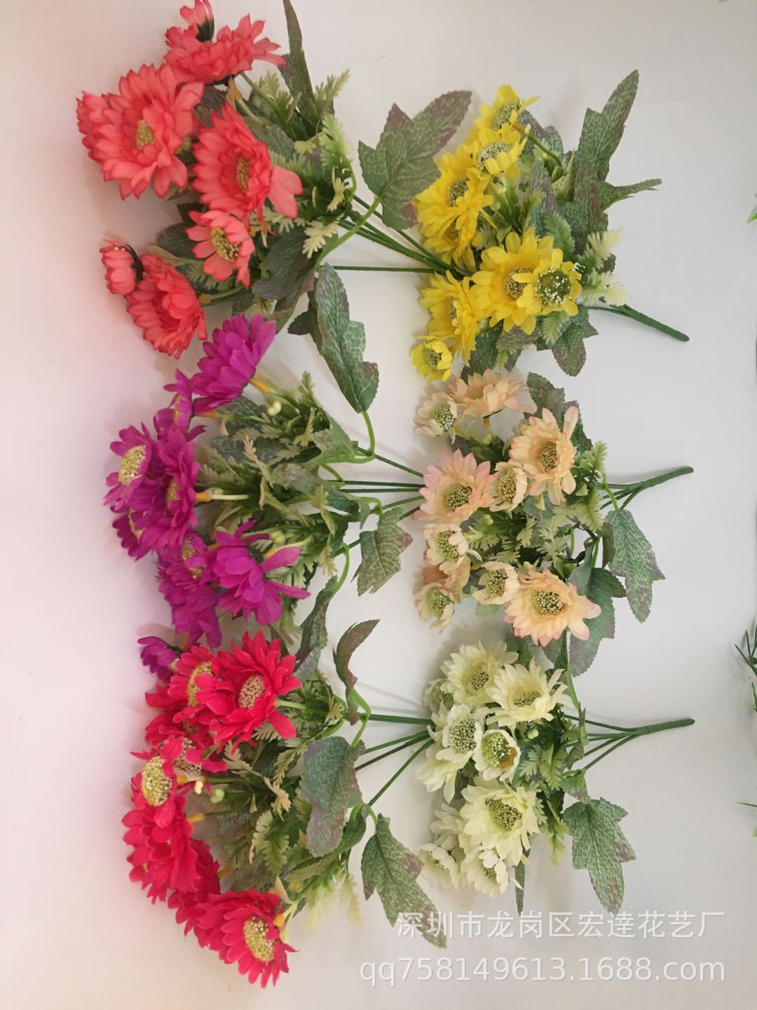 Прямые поставки имитационных хризантем, искусственные цветочные изделия, имитационные растения, цветы, душащие внутри и снаружи, уличные хризантемы