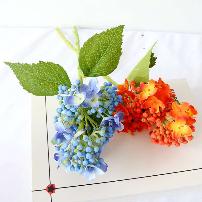 Simulated Single Lilac Flower, Simulated Flower, Fake Flower, Hydrangea, Soft Furniture Decoration, Wedding Studio Photography Props