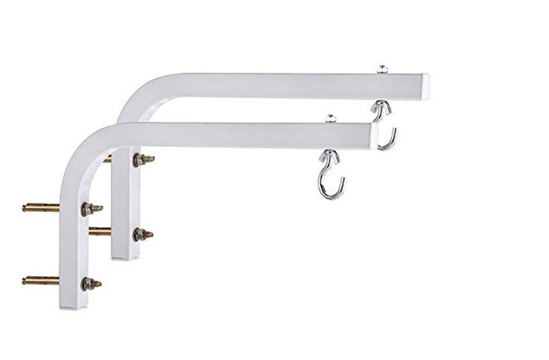 Projector electric curtain installation hook wall mount L-shaped hanger hook support self-locking curtain wall mount