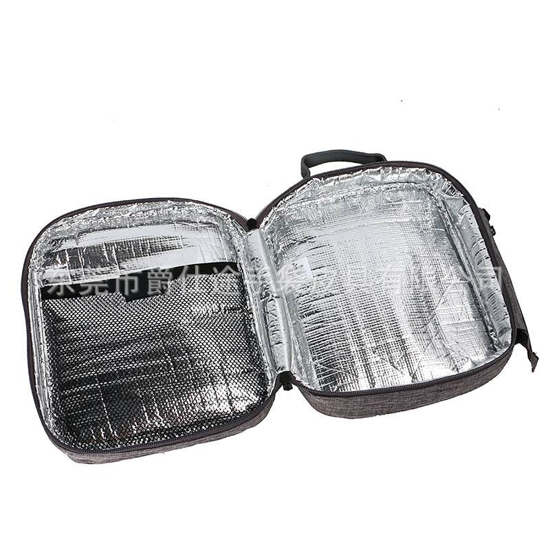 Korean Style Simple Snowflake Material Fresh-Keeping Bag, Environmentally Friendly Waterproof Rpet Lunch Bag, Creative Multi-Card Slot Thermal Bag