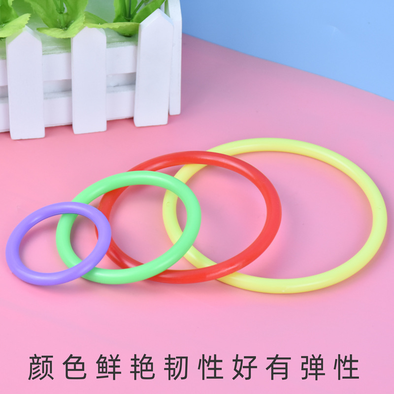 Night Market Stall Throwing Ring Activity Game Plastic Ring Thickened Solid Ring Factory Direct Sale