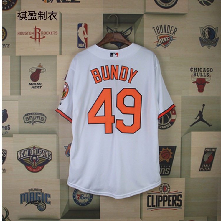Foreign trade factory processing custom European and American style LOGO embroidery moisture wicking polyester quick-drying sports short-sleeved baseball suit