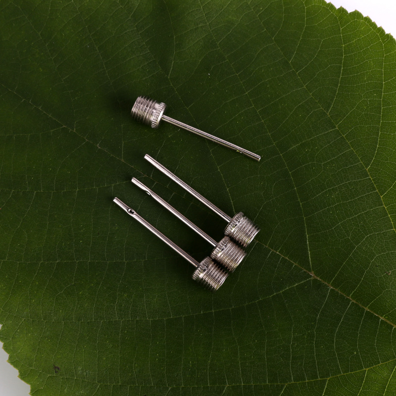 Factory wholesale steel air needle pump ball needle basketball football volleyball stainless steel American metal air needle with hole