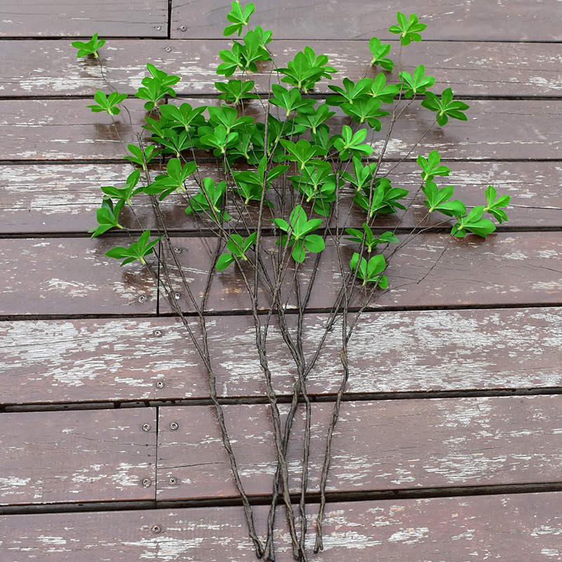 Скандинавское имитированное зеленое растение одно японское подвесное растение зеленый лист конский пьяный дерево пластиковые фальшивые ветки украшение для стола в гостиной