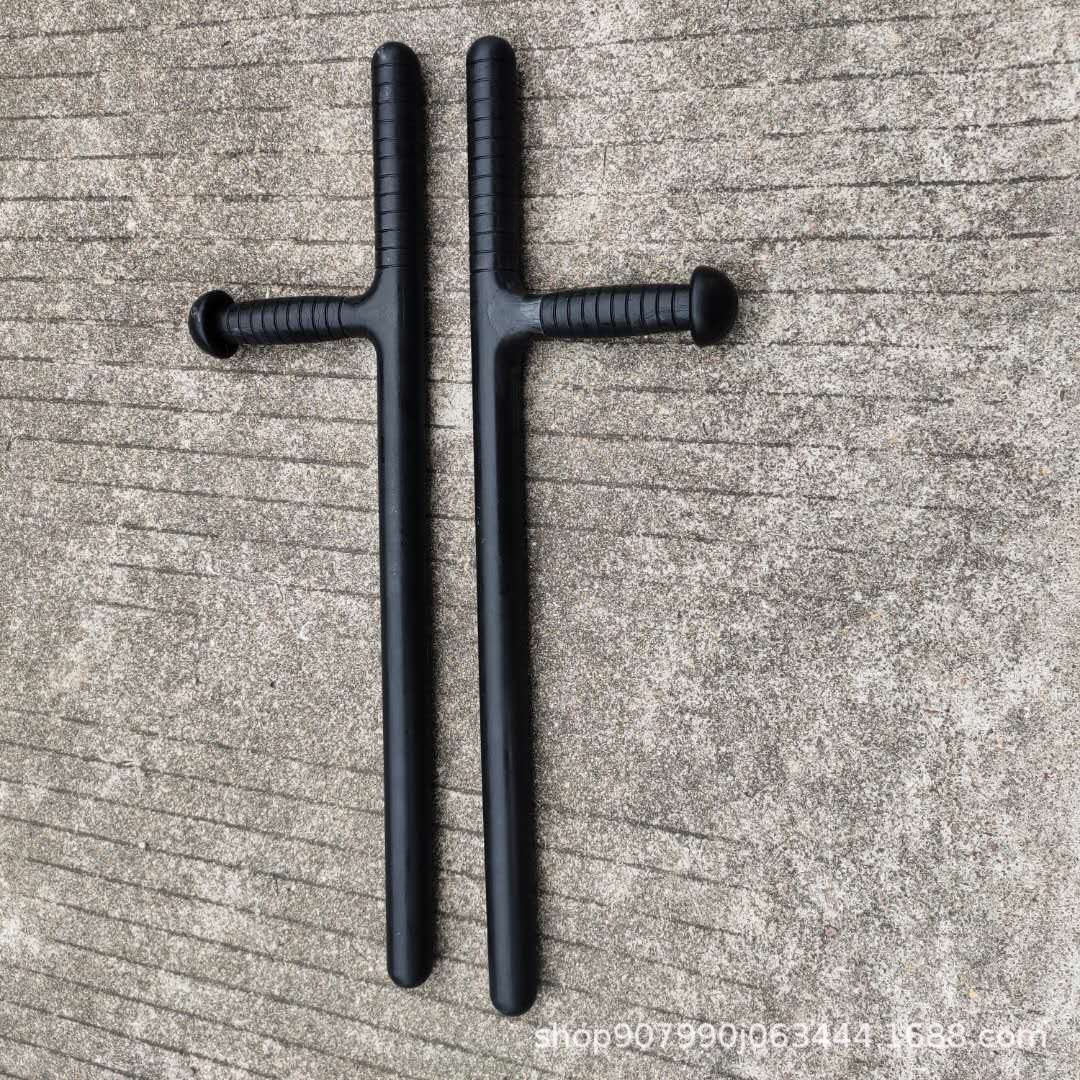 pc anti-riot stick T-shaped stick t-shaped crutch martial arts car self-defense self-defense stick equipment explosion-proof stick rubber stick