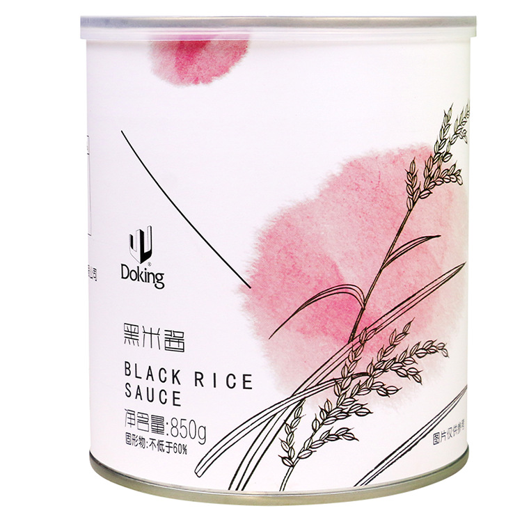 Dunhuang Black Rice Sauce 850g Instant Purple Rice Canned Blood Glutinous Rice Milk Tea Shop Special Dessert Accessories Blood Glutinous Rice