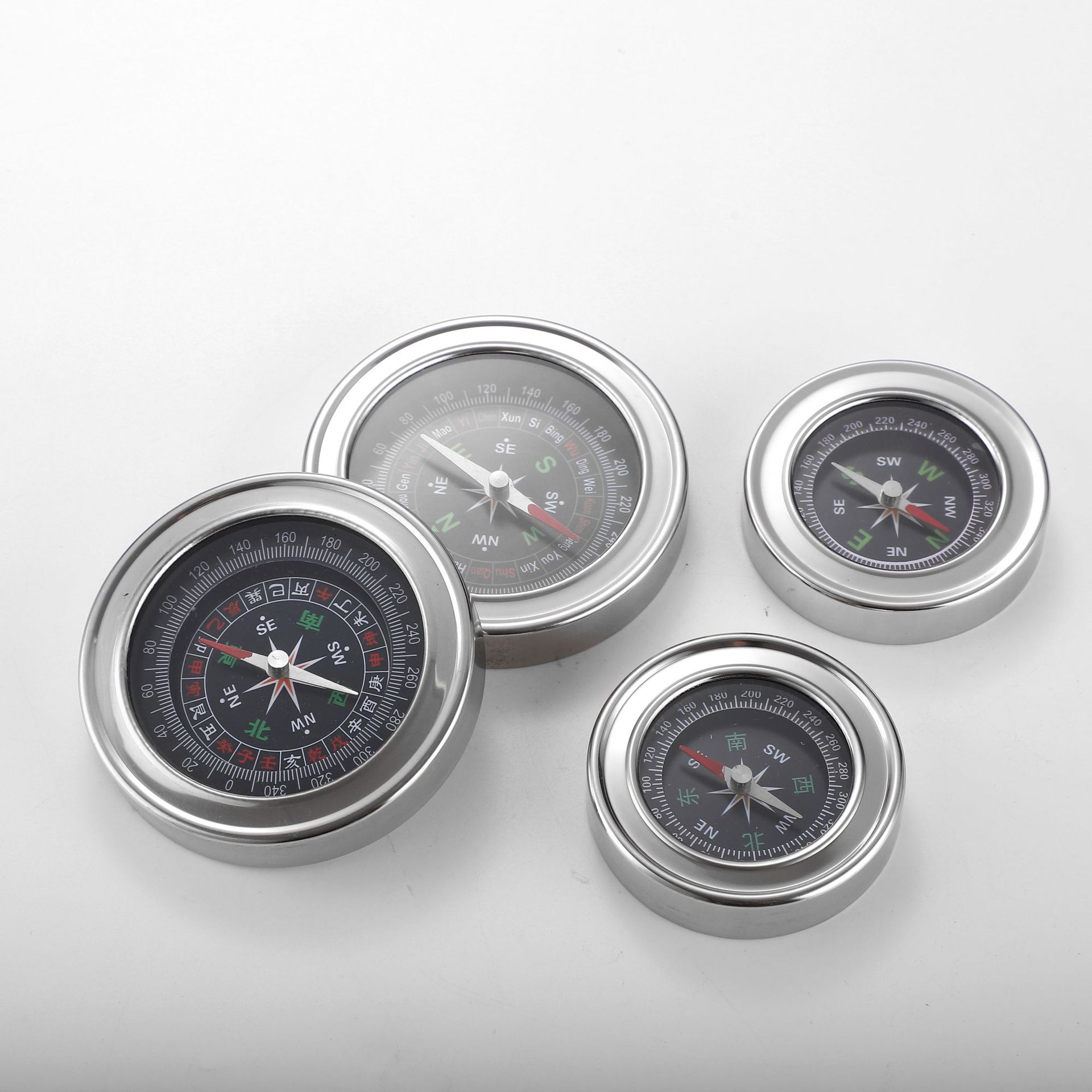 Производитель предлагает компасы для альпинизма с китайской и английской панелью, оптовая продажа компасов из нержавеющей стали