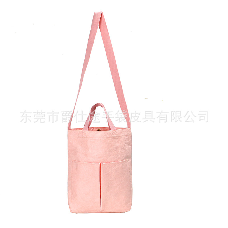 Новая женская сумка через плечо Dupont Paper розовая экосумка из Tyvek ультралегкая износостойкая сумка из бумаги Dupont