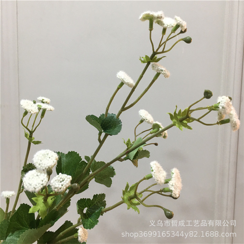 Artificial snowflake lace raspberry fruit living room bedroom decoration floor fake flower silk floral Malan headdress flower