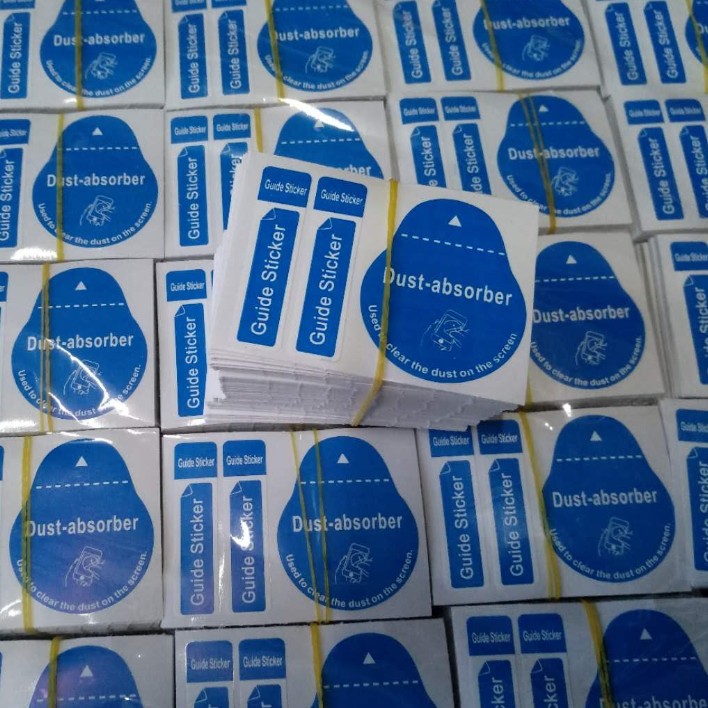 Dust removal stickers mobile phone film tools stick dust suction sticker film pull dust removal stickers guide label correction film