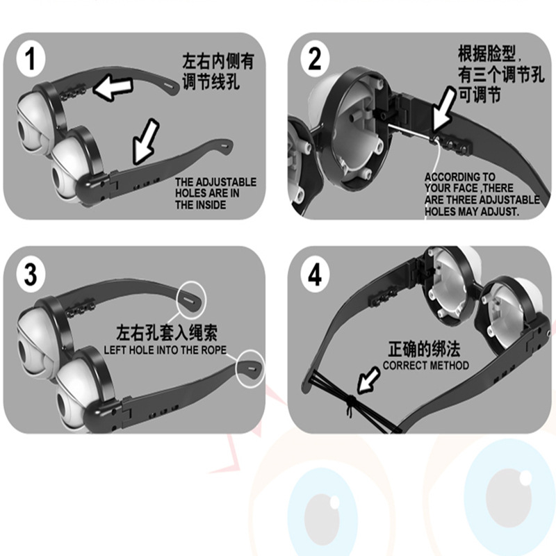 Crazy Eyes Children Funny Glasses Toys New Strange Creative Funny Props Glasses
