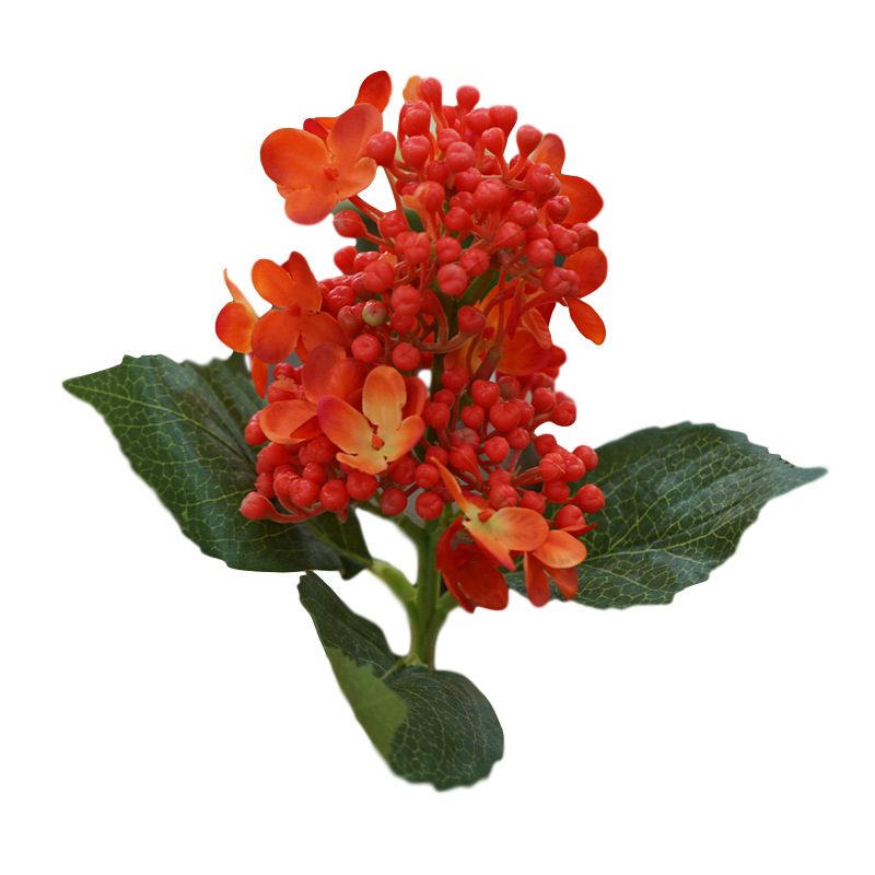 High-quality simple simulation lilac hydrangea fruit small broken bouquet home decoration ornaments soft flower arrangement with flowers wholesale