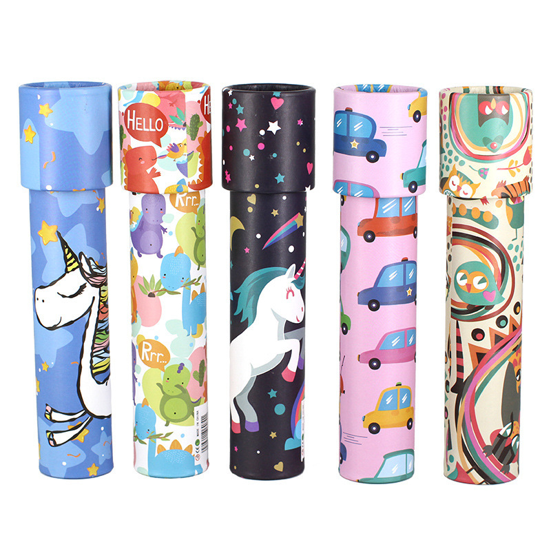 Classic nostalgic children's cartoon magic educational toy kaleidoscope cute small DIY primary school student gift wholesale