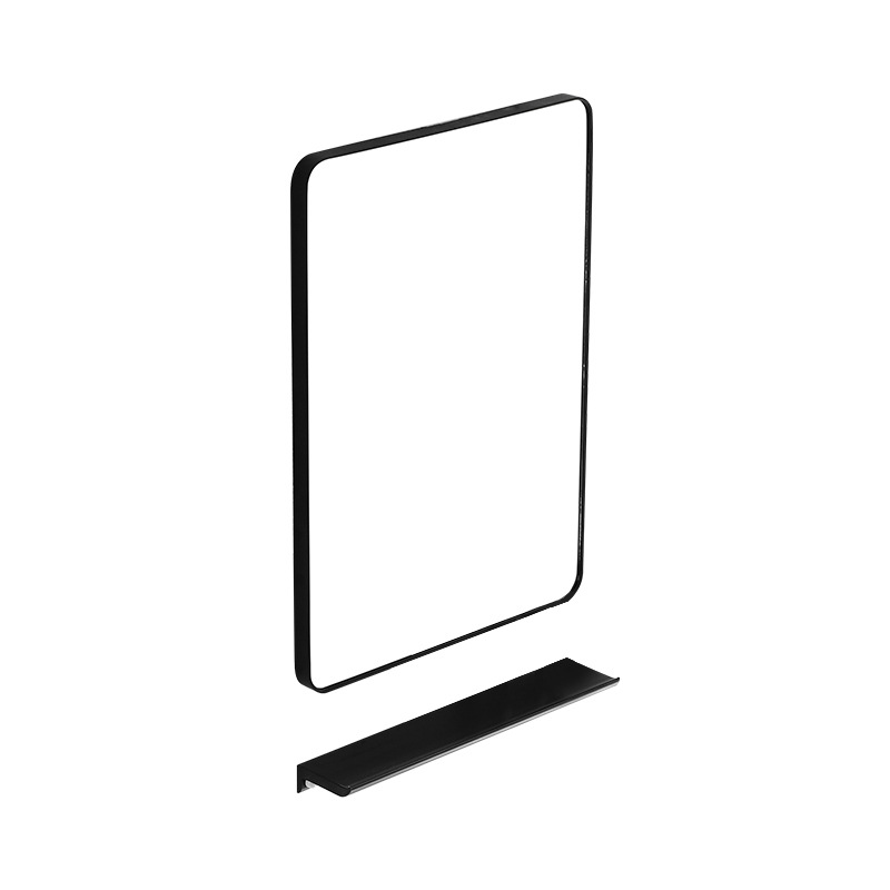 Factory direct modern simple bathroom glass bathroom mirror hotel engineering aluminum alloy makeup mirror wall mirror