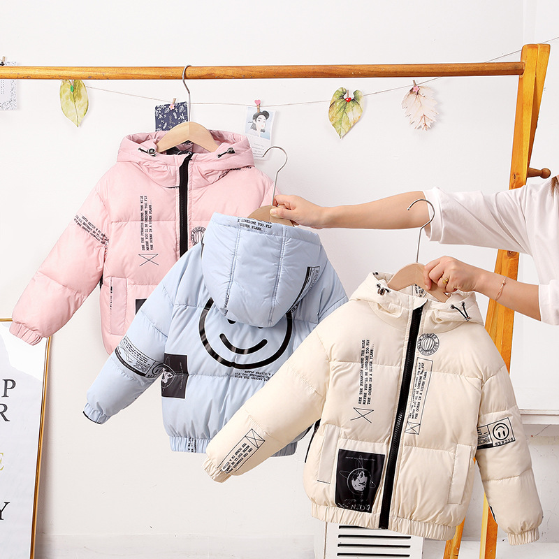 Модная зимняя куртка с капюшоном, свободная, для детей, родительская одежда