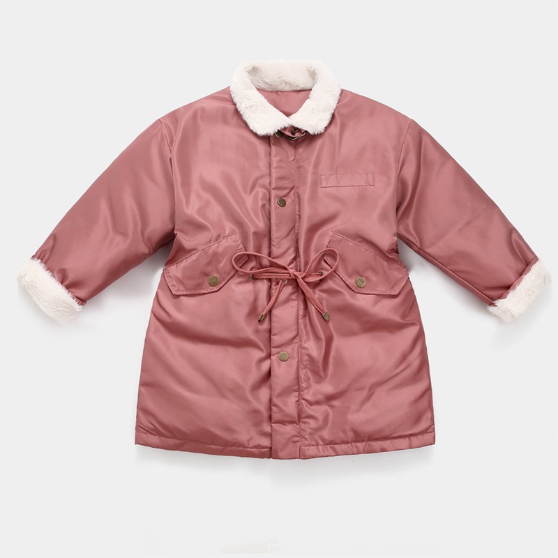 Children's Clothing Girls' down Jacket 2020 Winter New Style Medium and Large Children's Baby Girl's Medium and Long Warm Girl's Jacket on Behalf of