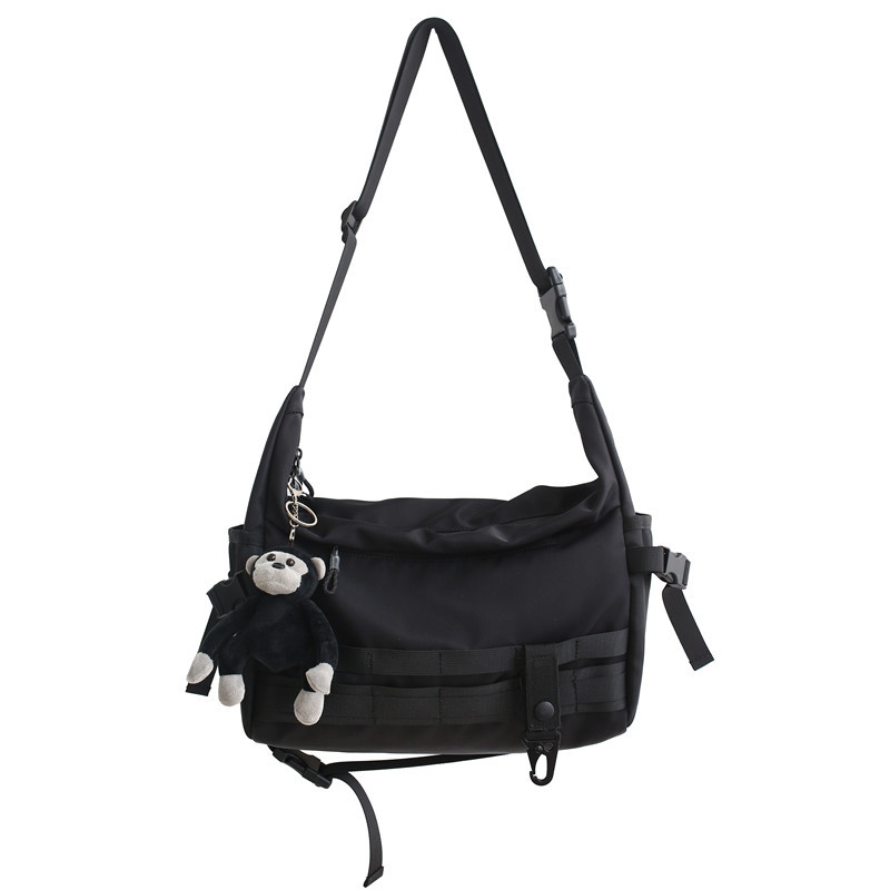 Tooling Bag Hong Kong-style Nylon Composite Cloth Waterproof Wear-resistant Scratch-resistant Large Capacity Crossbody Shoulder Bag Functional Messenger Bag