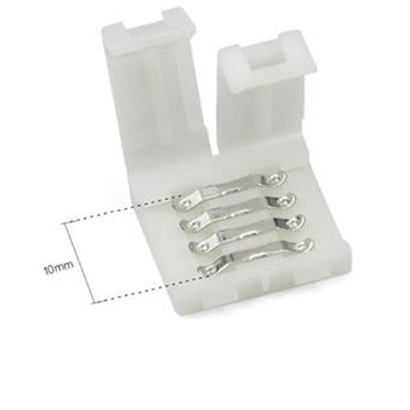 12V light strip welding-free butt buckle 5050 colorful RGB4pin light bar connector low voltage light strip connection button