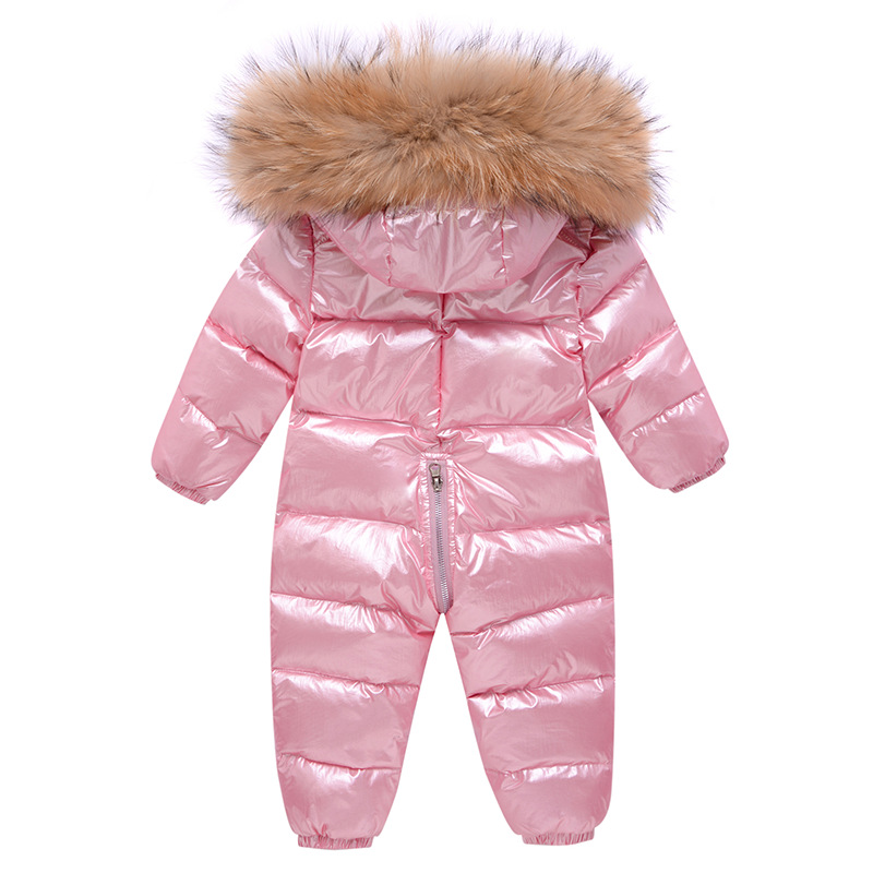 Factory direct baby down jacket men's baby down jumpsuit thickened girls' down jacket