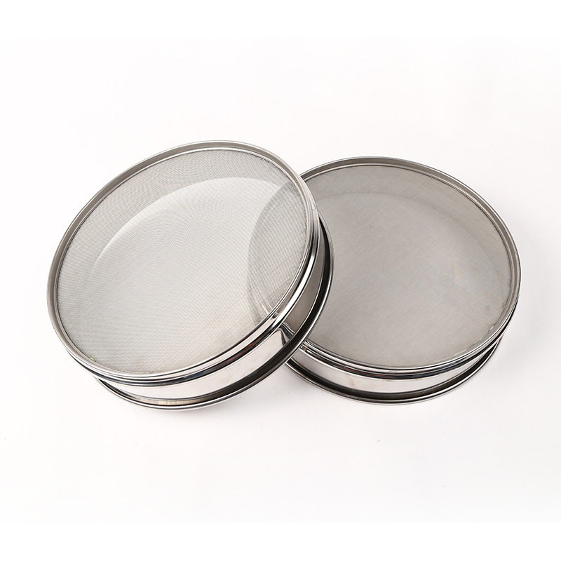 Stainless Steel Standard Sieve Experimental Inspection Sieve with Wire Woven Mesh Food Stone Sand Drug Sample Sieve