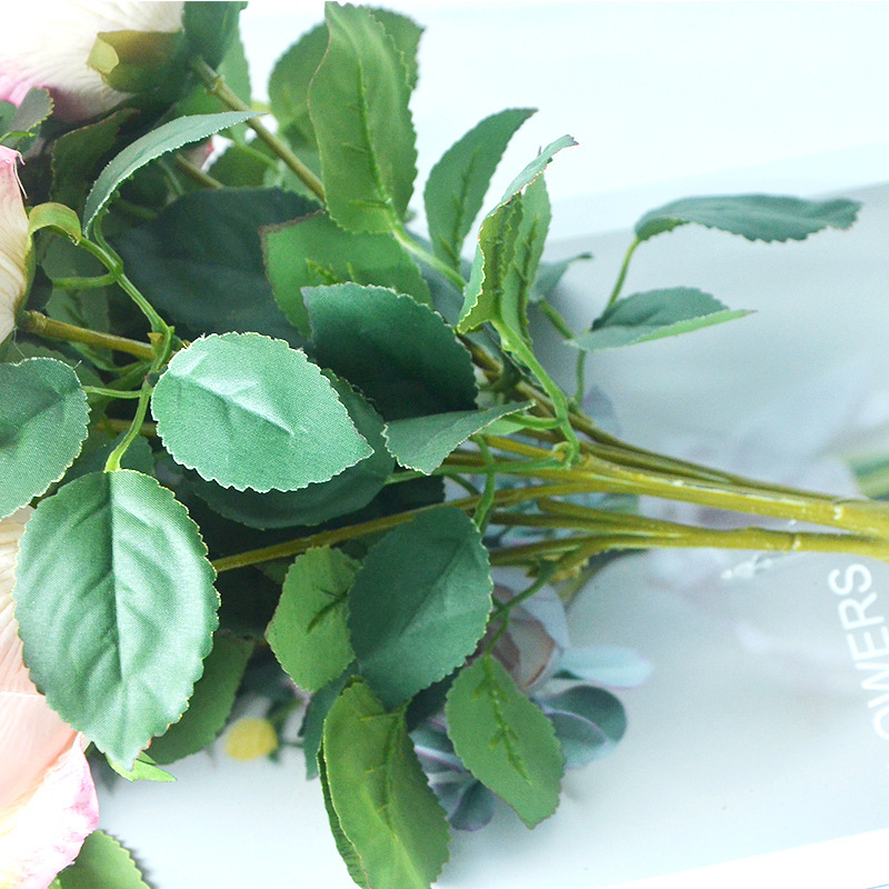 Factory direct supply of 9 Polaroid bouquet of roses fake flowers Valentine's Day wedding hand decoration flowers