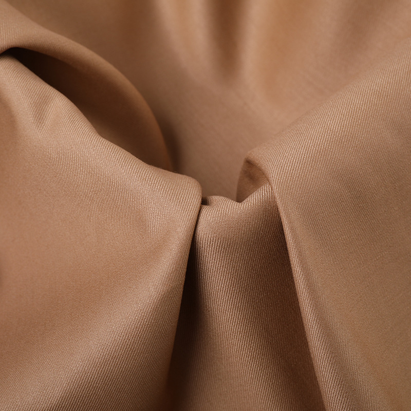 Tr480G Double-Layer Twill Fabric Trench Coat Uniform School Uniform Suit Fabric Fine Woven Long Sleeve