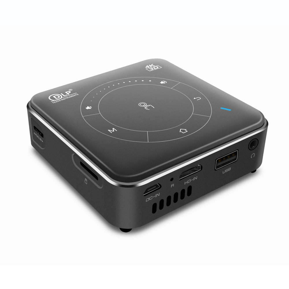 New DLP Android smart mini projector P11 mobile phone same screen 4K decoding portable 3D mini projector