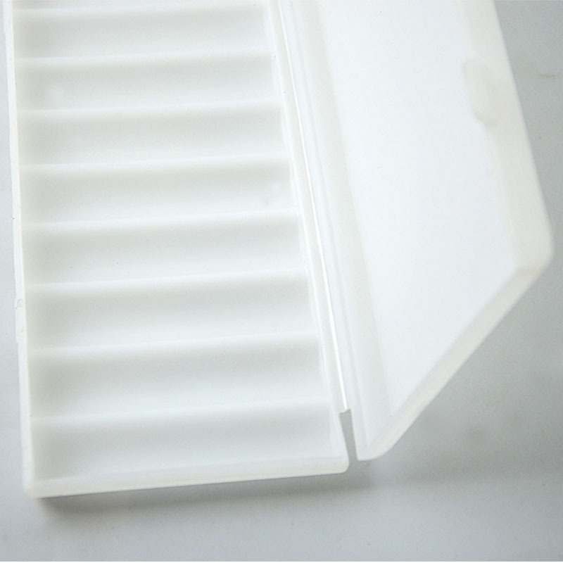Pp Floating White 18650 Battery Box Storage and Protection Box 10-Cell Battery Plastic Box White Battery Box