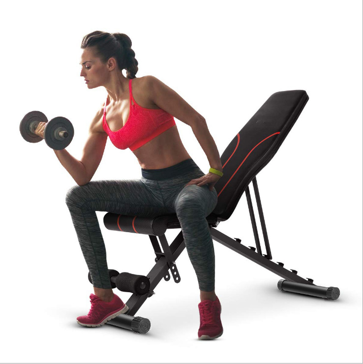 Factory Dumbbell Stool Foldable Sit-Up Board Fitness Equipment Home Multifunctional Fitness Chair Bird Bench Stool