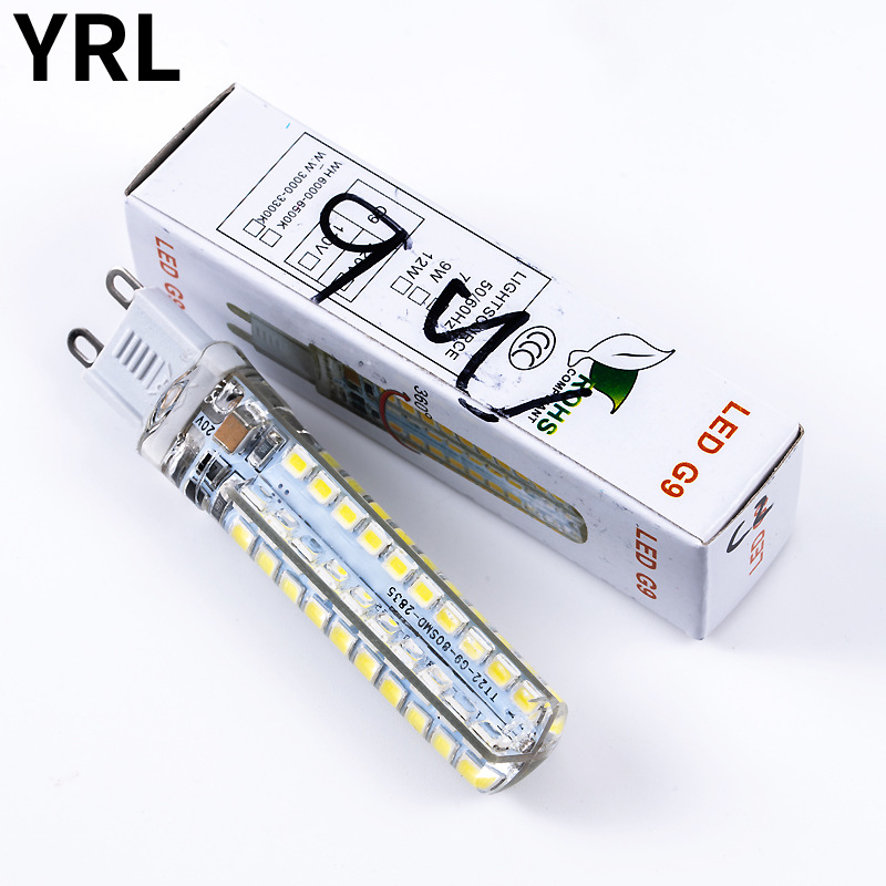 Ledg9 Lamp Bead Pin High Voltage Ac220V Crystal Lamp Plug Super Bright G9 Light Source Mirror Energy-Saving Corn Lamp Bead