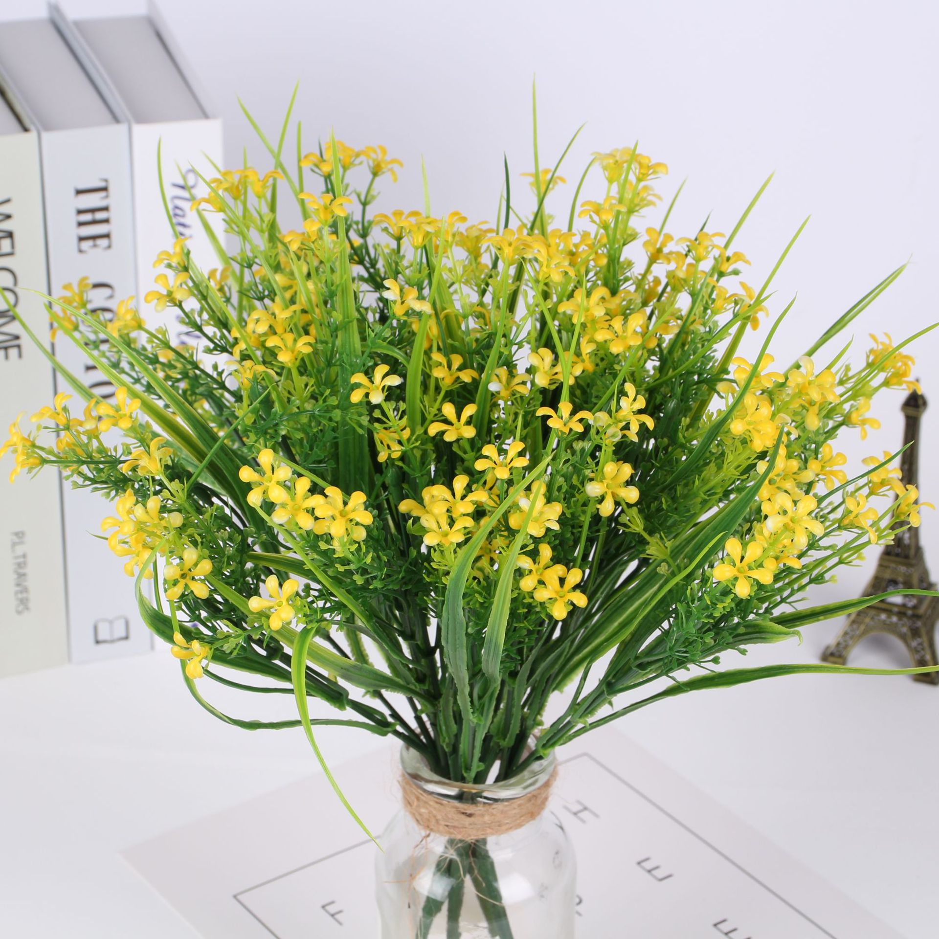 Симуляция растения пластиковый цветок 5 веток муриллы фальшивый цветок для домашнего декора